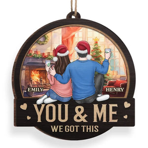 Ornements qui racontent votre histoire, décorations uniques qui ravissent - Ornement personnalisé pour couple - Bois en forme personnalisée - Cadeau de Noël pour mari et femme, anniversaire