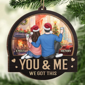Ornements qui racontent votre histoire, décorations uniques qui ravissent - Ornement personnalisé pour couple - Bois en forme personnalisée - Cadeau de Noël pour mari et femme, anniversaire