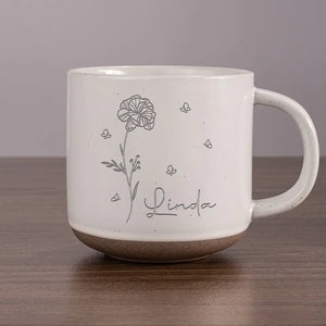 Laissez-nous vivre comme des fleurs, sauvages et belles - Tasse en poterie personnalisée Bestie - Cadeau pour meilleures amies, meilleures amies, sœurs