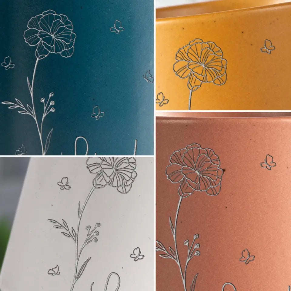 Laissez-nous vivre comme des fleurs, sauvages et belles - Tasse en poterie personnalisée Bestie - Cadeau pour meilleures amies, meilleures amies, sœurs