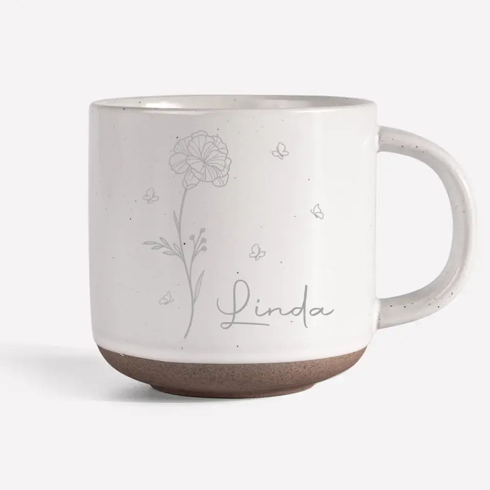 Laissez-nous vivre comme des fleurs, sauvages et belles - Tasse en poterie personnalisée Bestie - Cadeau pour meilleures amies, meilleures amies, sœurs