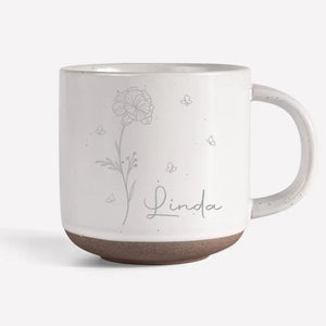 Laissez-nous vivre comme des fleurs, sauvages et belles - Tasse en poterie personnalisée Bestie - Cadeau pour meilleures amies, meilleures amies, sœurs