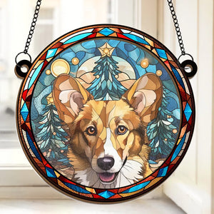 Photo personnalisée « À nos côtés pour toujours » – Attrape-soleil commémoratif personnalisé à suspendre à une fenêtre – Cadeau de Noël, cadeau de condoléances pour les propriétaires d'animaux et les amoureux des animaux