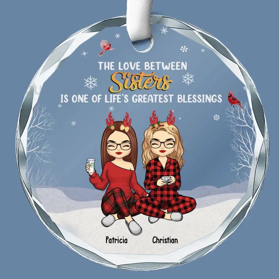 Le plus beau cadeau que nos parents nous ont offert, c'était l'un à l'autre - Décoration de Noël personnalisée en verre avec cercle - Cadeau pour les membres de la famille
