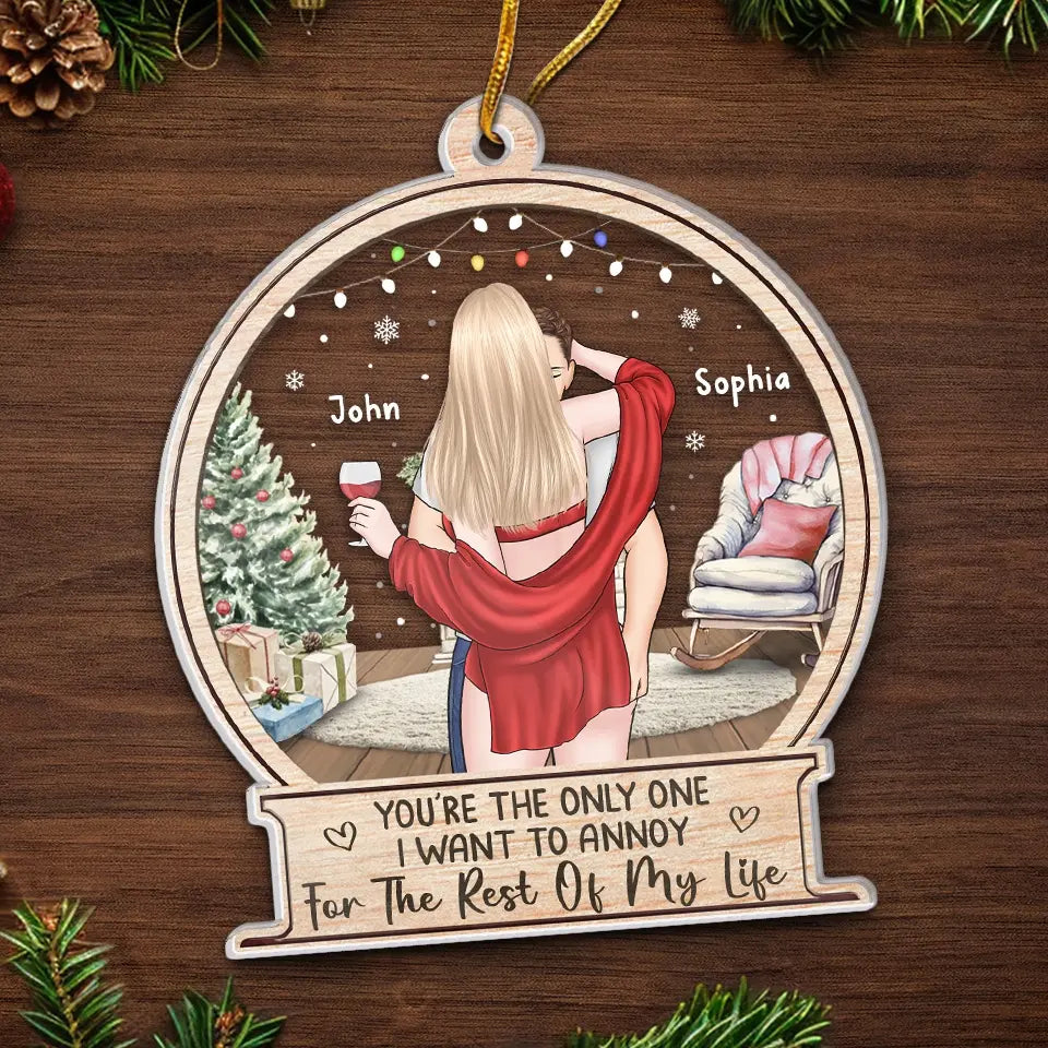 Tu fais tout briller - Ornement personnalisé pour couple - Forme personnalisée en acrylique - Cadeau de Noël pour mari et femme, anniversaire