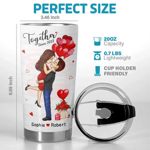Mon conte de fées préféré est notre histoire d'amour - Verre personnalisé pour couple - Cadeau pour mari et femme, anniversaire