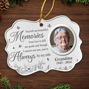 Photo personnalisée « Une belle âme dont on se souvient » - Ornement commémoratif personnalisé - Forme Benelux en métal - Cadeau de condoléances, cadeau de Noël pour les membres de la famille