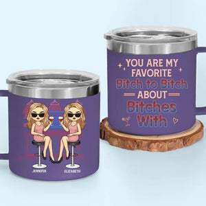 La véritable amitié est une perle rare - Gobelet personnalisé en acier inoxydable de 14 oz avec poignée - Cadeau pour meilleures amies, meilleures amies et sœurs