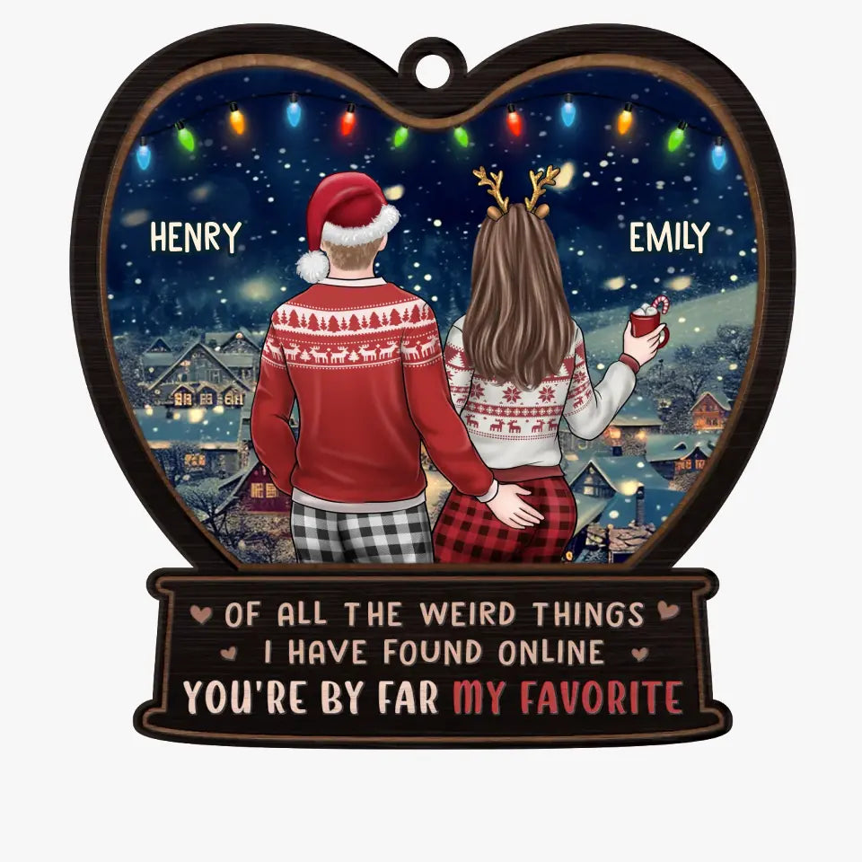 Chaque instant passé avec toi est une pure extase - Ornement personnalisé pour couple - Bois en forme personnalisée - Cadeau de Noël pour mari et femme, anniversaire