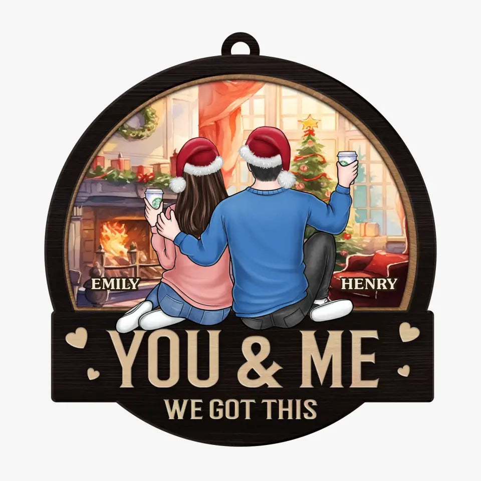 Ornements qui racontent votre histoire, décorations uniques qui ravissent - Ornement personnalisé pour couple - Bois en forme personnalisée - Cadeau de Noël pour mari et femme, anniversaire