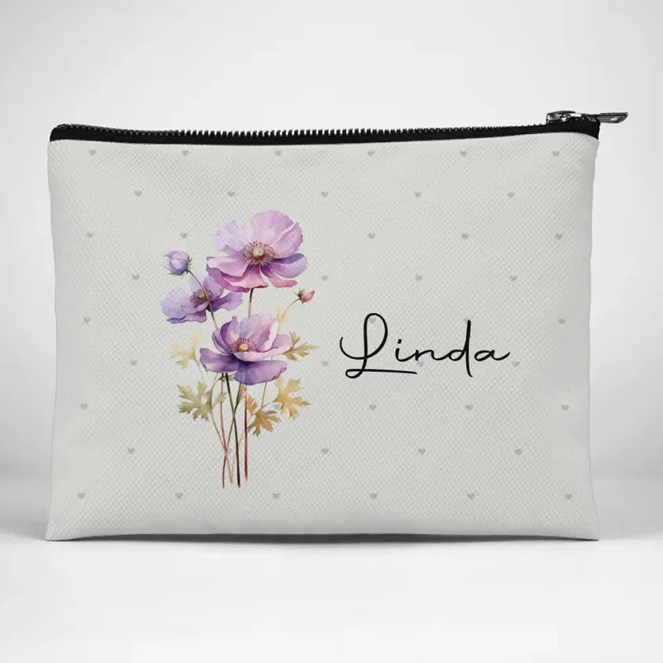 Comme des fleurs, nous pouvons fleurir même dans les conditions les plus difficiles - Trousse de maquillage personnalisée Bestie - Cadeau pour meilleures amies, meilleures amies, sœurs
