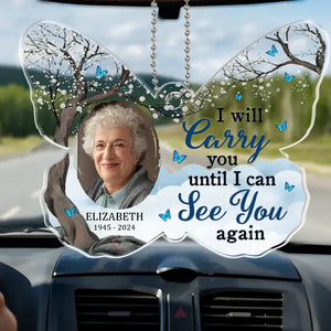 Memorial Personalized Custom Car Ornament AMZ - Acrylic Custom Shaped - New Arrival, Sympathy Gift For Family Members
