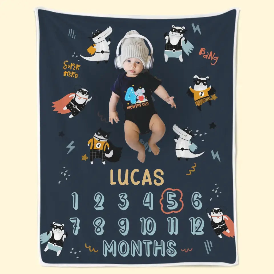 Couverture personnalisée pour bébé avec photo, un câlin chaleureux qui vous enveloppe d'amour et de réconfort - Cadeau pour bébé, enfant et nouveau-né