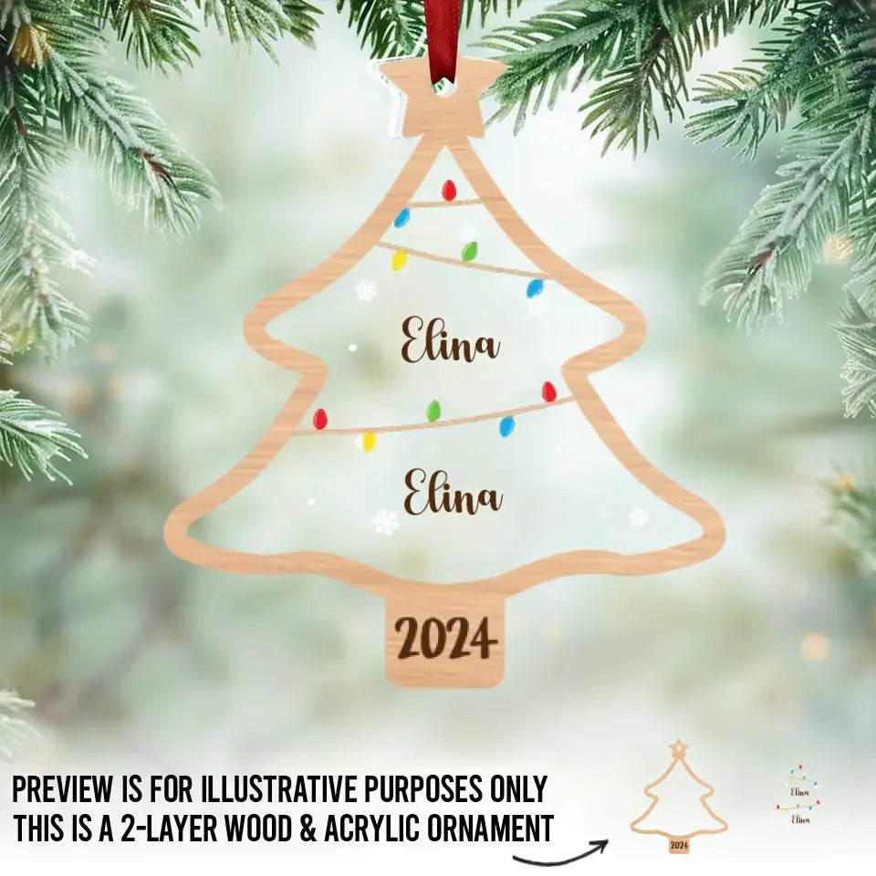 À Noël, tous les chemins mènent à la maison - Décoration familiale personnalisée en bois et acrylique - Cadeau de Noël pour les membres de la famille