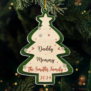 Nous rendons la saison vraiment spéciale - Ornement personnalisé pour la famille - Forme personnalisée en acrylique - Cadeau de Noël pour les membres de la famille