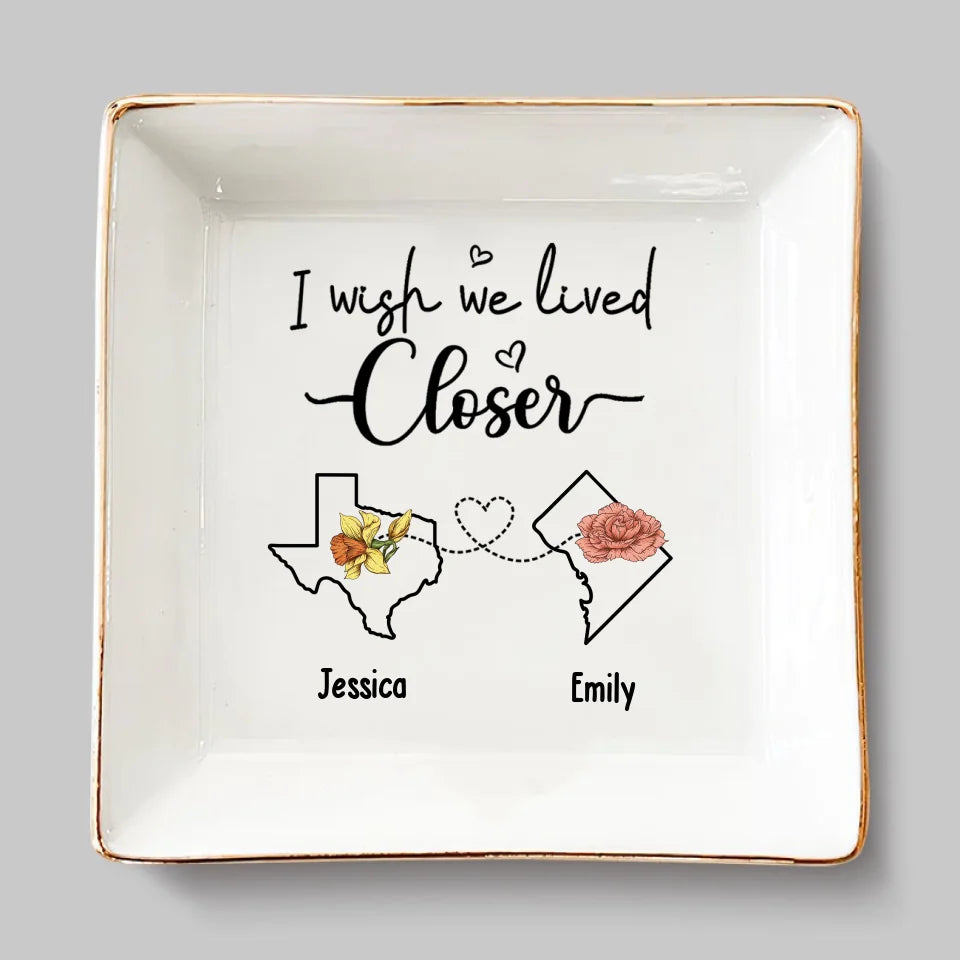 Parfois, être avec votre meilleur ami est la seule thérapie dont vous avez besoin - Plat à bijoux personnalisé Bestie - Cadeau pour les meilleures amies, BFF, sœurs