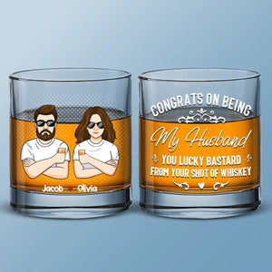 Je suis toujours ton verre de whisky - Verre à whisky personnalisé pour couple - Cadeau pour mari et femme, anniversaire