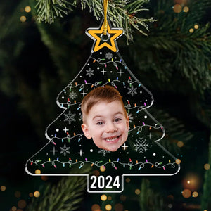 Photo personnalisée de Little Seeds Grow Mighty Trees - Décoration familiale personnalisée - Forme personnalisée en acrylique - Cadeau de Noël pour les membres de la famille