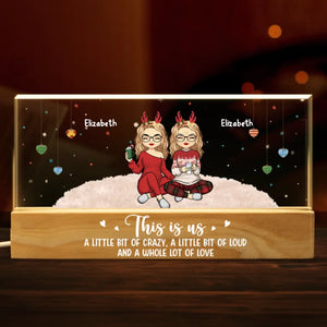 À Noël, tous les chemins mènent à la maison - Veilleuse LED 3D personnalisée en acrylique avec lettres - Cadeau de Noël pour les membres de la famille