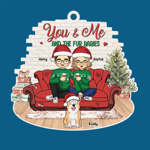 Nous avons besoin d'un nez froid et d'un cœur chaud ce Noël - Ornement personnalisé pour couple - Forme personnalisée en bois - Cadeau de Noël pour mari et femme, anniversaire, propriétaires d'animaux, amoureux des animaux