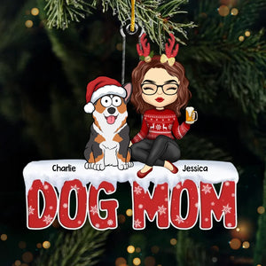 Rendez ce Noël inoubliable avec un clin d'œil à vos compagnons à quatre pattes - Ornement personnalisé pour chien et chat - Forme personnalisée en acrylique - Cadeau de Noël pour les propriétaires d'animaux et les amoureux des animaux