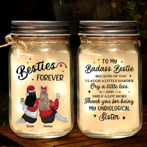 Tu es une bénédiction pour ma vie - Lampe personnalisée en pot Mason - Cadeau de Noël pour les meilleures amies, les meilleures amies et les sœurs
