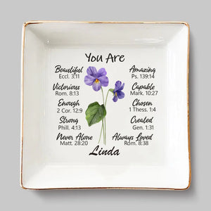 Un ami est comme une fleur - Porte-bijoux personnalisé pour meilleure amie - Cadeau pour meilleures amies, meilleures amies, sœurs