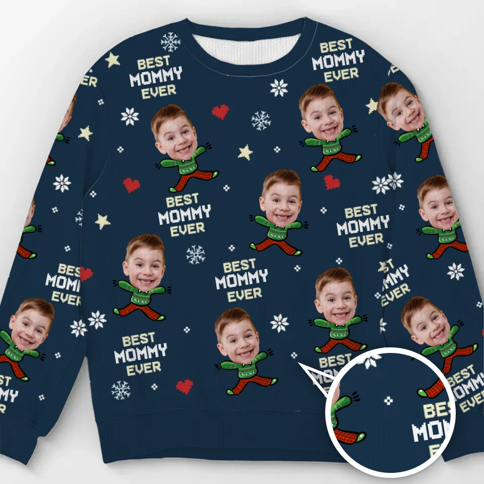 La famille est le plus beau cadeau de tous - Sweat-shirt personnalisé pour la famille - Pull en laine unisexe - Cadeau de Noël pour les membres de la famille