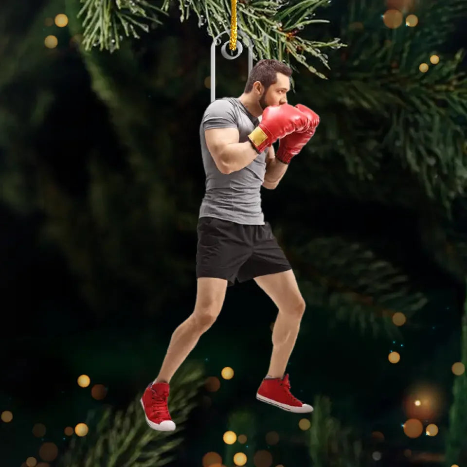 Photo personnalisée La passion du sport est ce qui nous unit - Ornement personnalisé personnalisé - Forme personnalisée en acrylique - Cadeau de Noël pour les amateurs de sport, les sportifs
