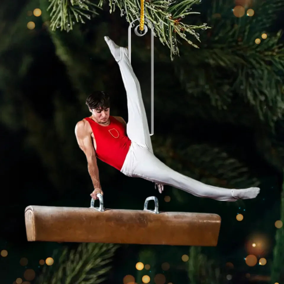 Photo personnalisée Fixez-vous des objectifs élevés et ne vous arrêtez pas avant d'y être parvenu - Ornement personnalisé personnalisé - Forme personnalisée en acrylique - Cadeau de Noël pour les amateurs de sport, les joueurs de sport