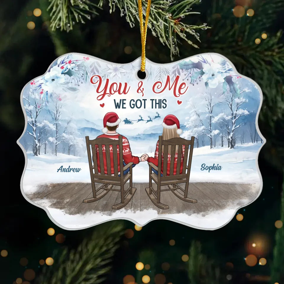 Vous faites de chaque jour un moment de Noël ! Ornement personnalisé pour couple, en bois et acrylique, en forme de Benelux. Cadeau de Noël pour mari et femme, anniversaire.