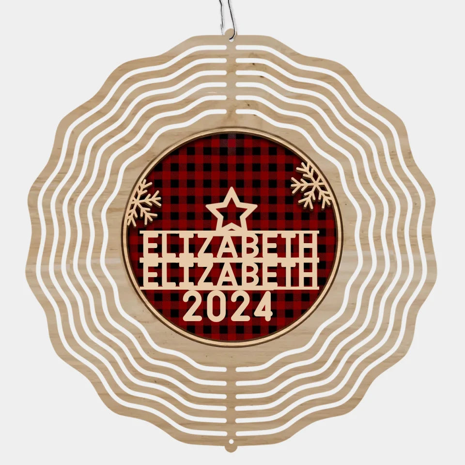 For It Is In Giving That We Receive - Family Personalized Custom Wind Spinner - Christmas Gift For Family Members