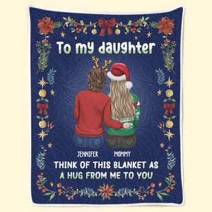 Les filles sont les piliers de la vie d'une mère - Couverture familiale personnalisée - Cadeau de Noël pour maman et fille