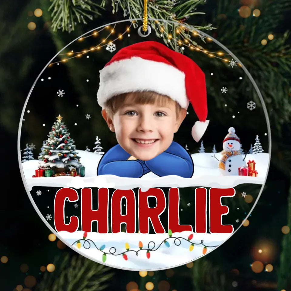 Photo personnalisée Noël est meilleur quand on est ensemble - Ornement personnalisé familial personnalisé - Forme personnalisée en acrylique - Cadeau de Noël pour les membres de la famille