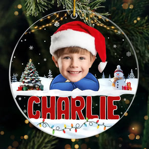 Photo personnalisée Noël est meilleur quand on est ensemble - Ornement personnalisé familial personnalisé - Forme personnalisée en acrylique - Cadeau de Noël pour les membres de la famille