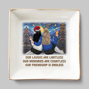 Jingle Ladies Rock - Porte-bijoux personnalisé pour meilleure amie - Cadeau de Noël pour meilleures amies, meilleures amies et sœurs