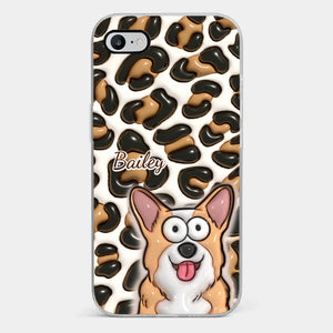 Les animaux de compagnie sont comme des membres de la famille et leur amour est un trésor intemporel - Coque de téléphone transparente personnalisée avec effet gonflable 3D pour chien et chat - Cadeau pour propriétaires et amoureux des animaux