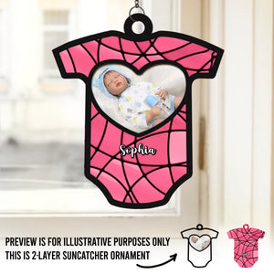 Photo personnalisée : éternellement reconnaissant pour ce petit miracle ! Attrape-soleil personnalisé à suspendre à la fenêtre ! Cadeau de Noël pour bébé, enfant et nouveau-né.