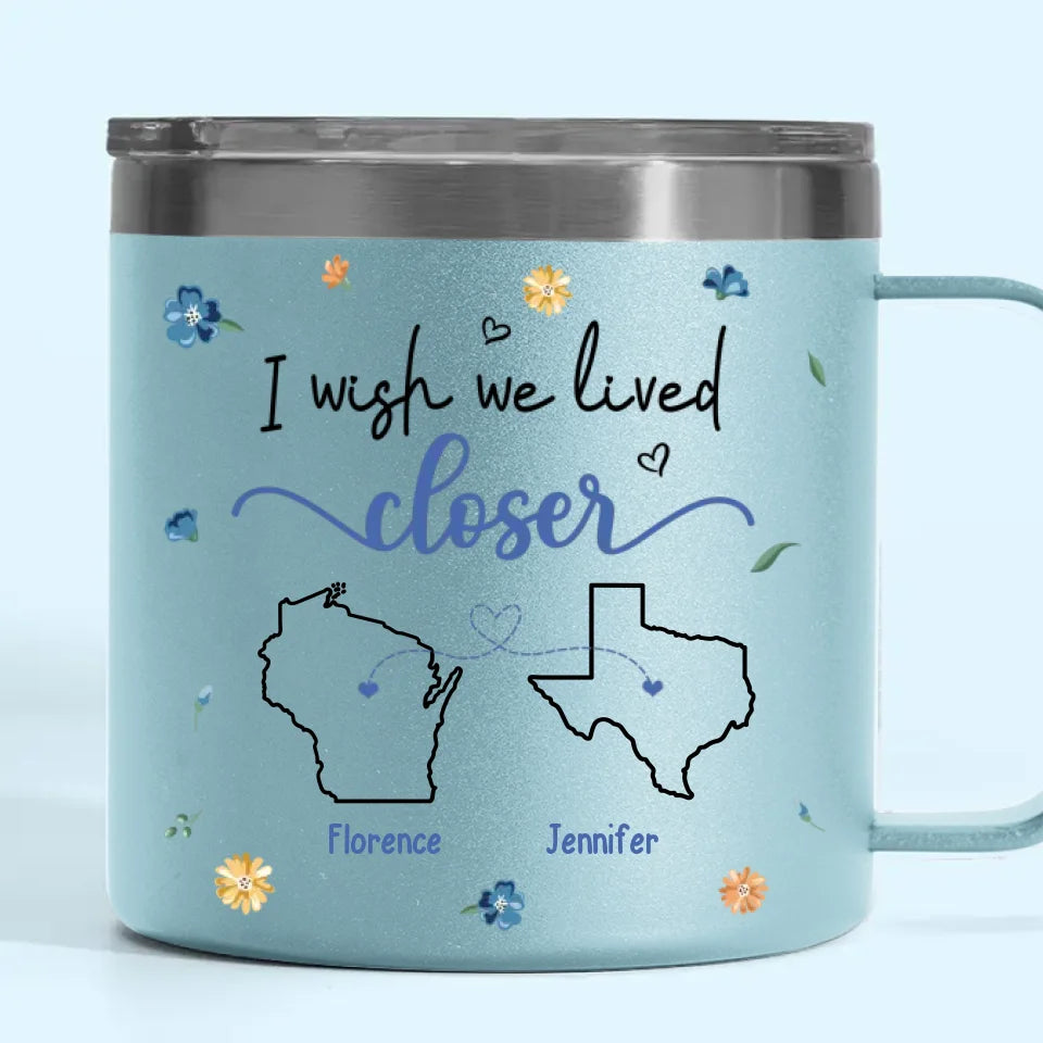 Notre amitié est un beau voyage - Gobelet personnalisé en acier inoxydable de 14 oz avec poignée - Cadeau pour meilleures amies, meilleures amies, sœurs
