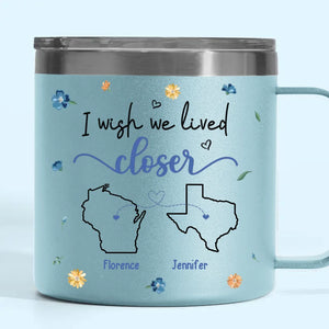 Notre amitié est un beau voyage - Gobelet personnalisé en acier inoxydable de 14 oz avec poignée - Cadeau pour meilleures amies, meilleures amies, sœurs
