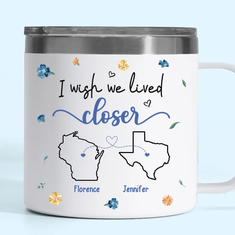 Notre amitié est un beau voyage - Gobelet personnalisé en acier inoxydable de 14 oz avec poignée - Cadeau pour meilleures amies, meilleures amies, sœurs