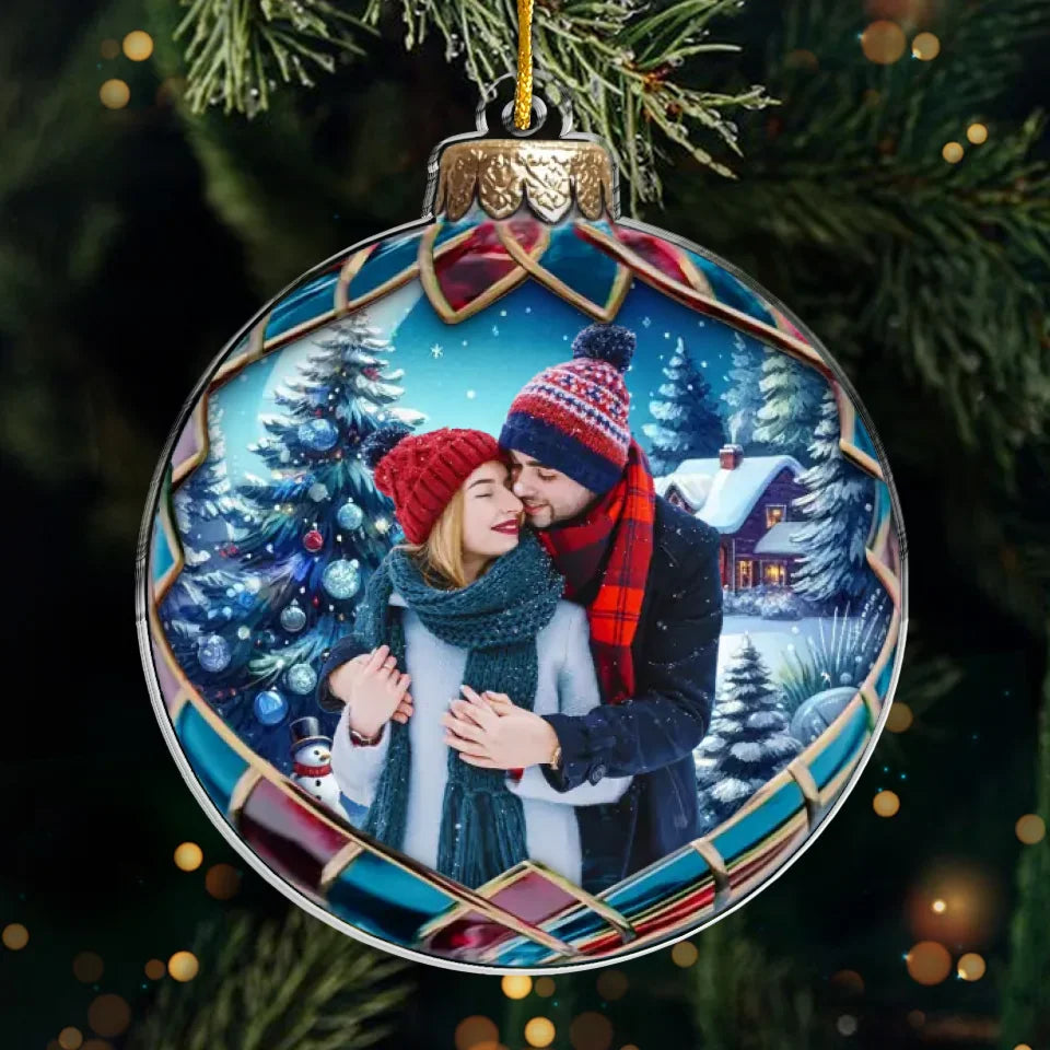 Photo personnalisée Chaque moment avec vous est un doux plaisir - Ornement personnalisé pour couple - Forme personnalisée en acrylique - Cadeau de Noël pour mari et femme, anniversaire