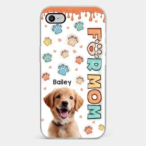 Coque de téléphone transparente personnalisée avec photo « Les amis à fourrure sont les meilleurs amis » pour chien et chat, imprimée en 3D avec effet gonflé, cadeau idéal pour les propriétaires et les amoureux des animaux.