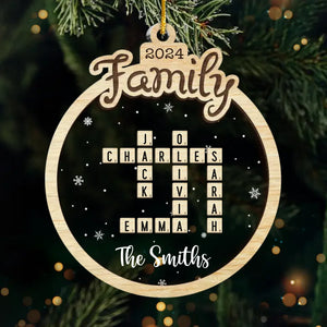 La maison est là où se trouvent mes personnes préférées - Ornement personnalisé pour la famille - Forme personnalisée en acrylique - Cadeau de Noël pour les membres de la famille
