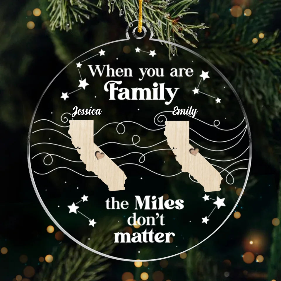 Chaque ornement raconte une histoire de notre unité - Ornement personnalisé pour la famille - Forme personnalisée en acrylique - Cadeau de Noël pour les membres de la famille