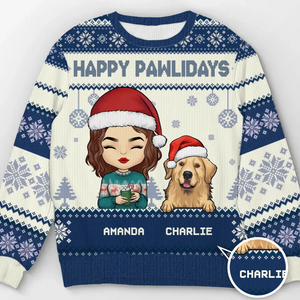 Vœux de Noël géniaux - Sweat-shirt personnalisé pour chien et chat - Pull en laine unisexe - Cadeau de Noël pour propriétaires et amoureux des animaux