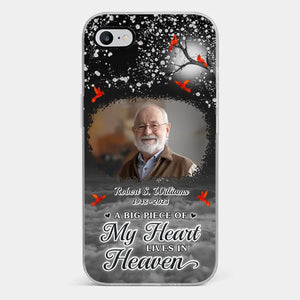 Photo personnalisée Votre amour sera toujours là - Coque de téléphone transparente personnalisée commémorative - Cadeau de condoléances pour les membres de la famille