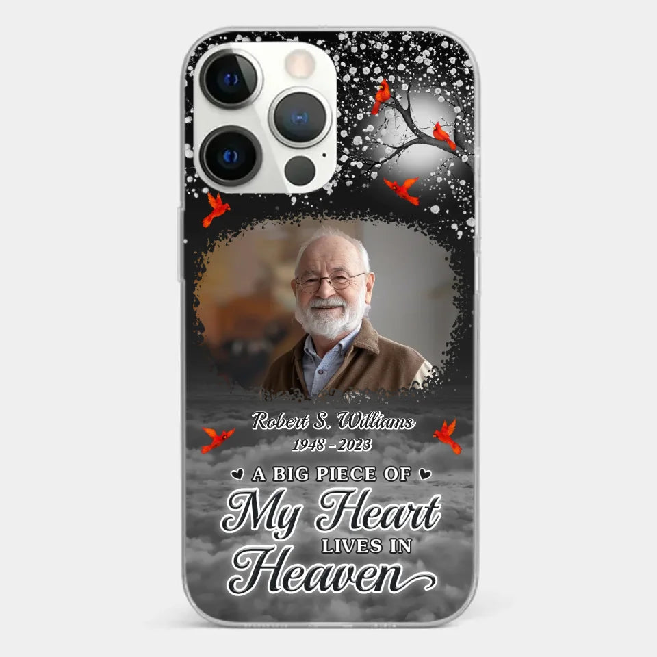 Photo personnalisée Votre amour sera toujours là - Coque de téléphone transparente personnalisée commémorative - Cadeau de condoléances pour les membres de la famille
