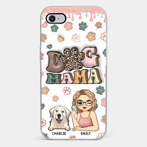 La vie est trop courte, faites un câlin à votre chien ! Coque de téléphone transparente personnalisée avec effet gonflé en 3D, imprimée ! Cadeau pour les propriétaires et les amoureux des animaux.
