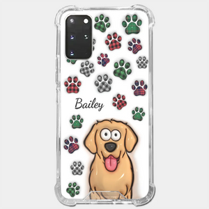 My Prints Follow Every Places You Go - Dog & Cat Personalized Custom 3D Inflated Effect Printed Clear Phone Case - Gift For Pet Owners, Pet Lovers